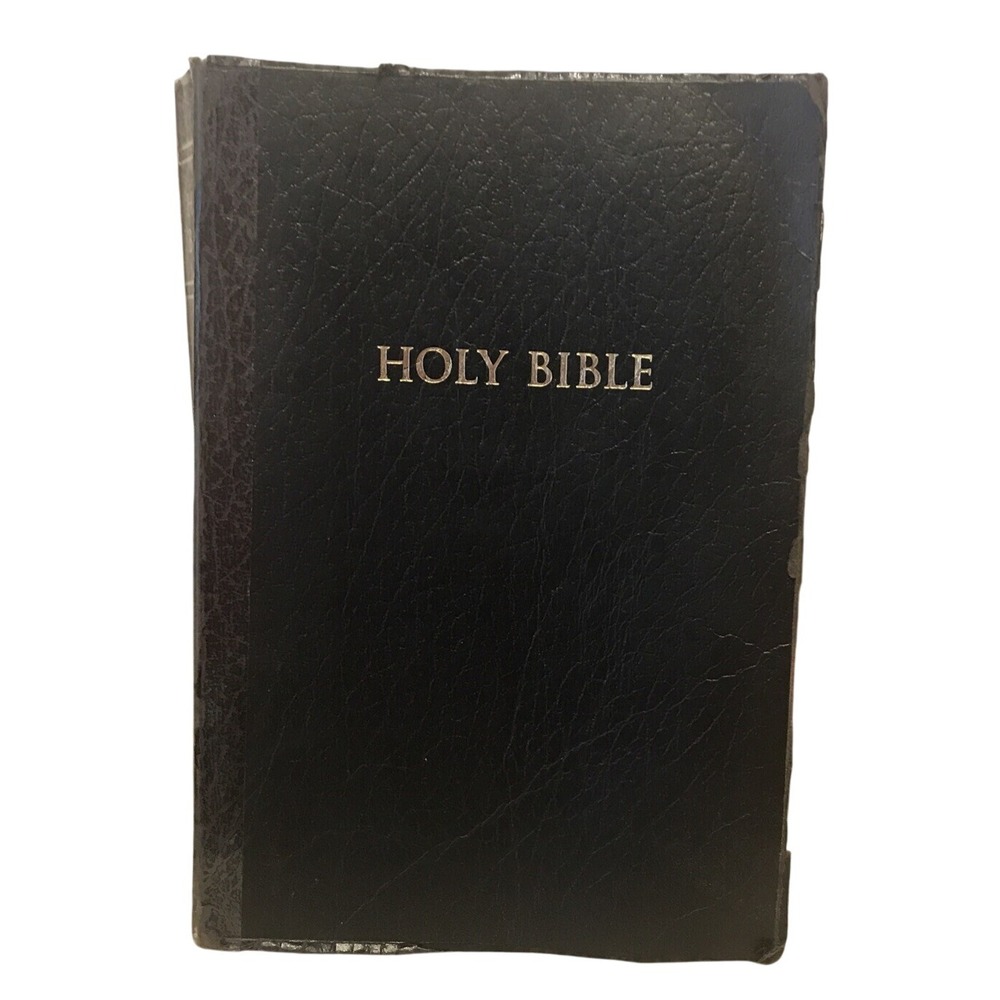 Holy Bible Black Hardcover Book Religious Christian‎ Collectible Spiritual 1996